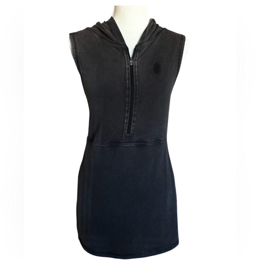 Free People Hot Shot hooded Skortsie. Washed black XS - Picture 4 of 6
